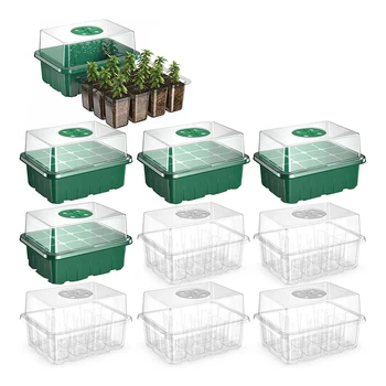10 Paketića za višekratnu upotrebu police za kvasca sjemena, set za kvasca sjemena na 120 ćelija iz otvora otvor i osnova za ispuštanje