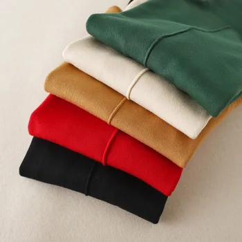 2021 soft pletene Tanak džemper dugih rukava unutarnja i vanjska odjeća ворсовый ovratnik i donji pulover za jesensko-zimske ženske свитеров