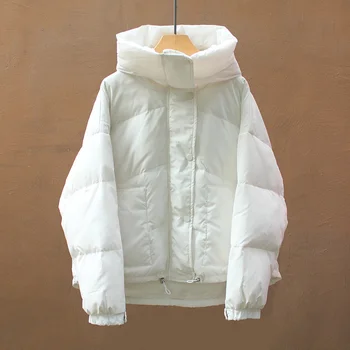 2022 Nova Ženska monotono svakodnevni slobodna zimska jakna sa kapuljačom