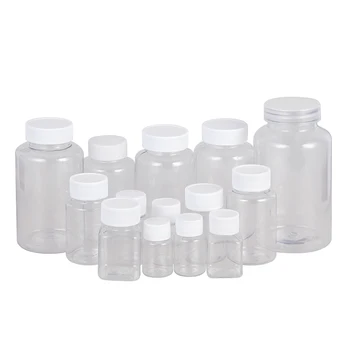 30шт 15 ml-100 ml, Prozirni PET Prazne Plastične Boce S Brtvom Solidan Puder Medicina Tableta Bočica Kozmetički Kontejner Reagens Pakiranje Boca