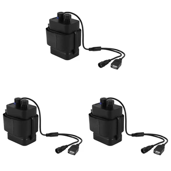 3X Vodootporan DIY 6x18650 Pretinca za Baterije Torbica Kutija s 12 v adapter i USB Napajanje Za Bicikl Led Svjetiljka Mobitel Router