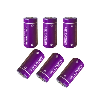 6x26500 ER26500 3,6 9000 mah Litij baterija Li-SOCl2 C Baterije ER 26500 26500 9A baterije