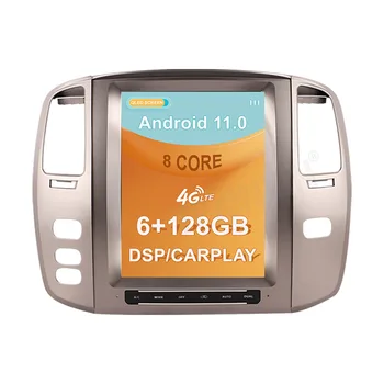 Android 11,0 6G + 128 GB stil Za Lexus LX470 2002 GPS Auto Navigacija Carplay Auto Radio Stereo media Player Glavna Jedinica