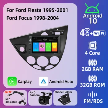 Auto Radio 2 Din Android Stereo za Ford Fiesta 1995-2001 Focus 1998-2004 Auto Media Player Carplay Android Авторадио