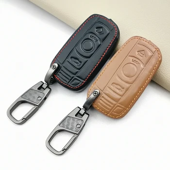 Auto-Torbica za ključeve, Kožna torbica za daljinski upravljač, Bmw E90, E60, E70, E87, 3, 5, 6 serija, M3, M5, X1, X5, X6, Z4, pribor s 3 gumba