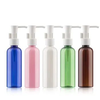 Boca sa pumpom za eteričnog ulja 100 ml X 48, Smeđe/Prozirna/Zelena/Plava/Roza/Bijeli Plastični Kozmetički Posude, Prazne boce za šampon
