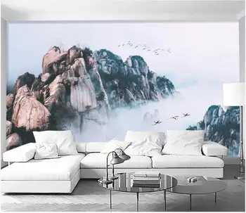 custom foto 3d pozadine Moderne svježe oblaci i planine spektakularan prirodni krajolik 3d zidne zidne tapete za zidove 3 d