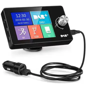 Digitalno Emitiranje DAB + Auto Radio Aux Izlaz Zaslon u Boji Bluetooth Glazbeni Player, Speakerphone Video Prikaz Višenamjenski