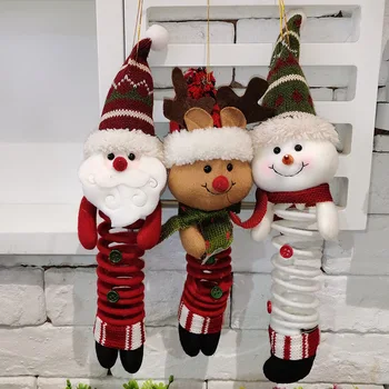 Djed Mraz Snjegović los privjesak nakit ljuljačka proljeće noge lutka lutka darove Slatka mini, jednostavnog