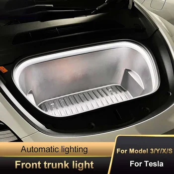 Led Auto Prednja Svjetlosna Traka Prtljažnika Jednostavno Postavljanje Vodootporna Fleksibilna Automatska Promjena Svjetla Neonska Lampa za Tesla Model 3 Model Y S X
