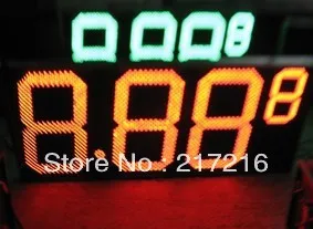 Prikaz ulja changers cijene znak plina led P16 za dizel goriva dva 24inches crveni ili amber sa daljinskim upravljačem