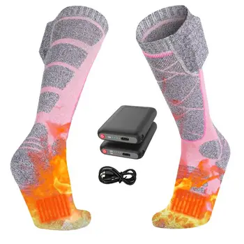 Punjive Čarape Sa grijanjem, Električni, Čarape S grijanom s 3-tier Regulacijom temperature 5000 mah Prati Topliji Za Noge Za Lov
