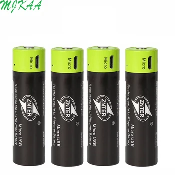 ZNTER 4kom 18650 punjiva baterija 3,7 1500 mah USB litij-polimer baterija