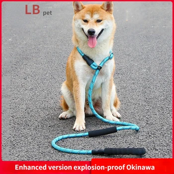 1,8 m Jednodijelni Podesivi eksplozije dokaz Uže za pse Okinawa, Reflektirajućim Uže za kućne ljubimce, pogodan za male i srednje pse
