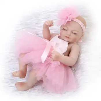 10 inča Reborn Baby Doll Mekana Silikonska Igračka za Djevojčice 26 cm Vodootporan Pink Poklon za Djevojčice Nove Igračke za Djevojčice Reborn Baby Doll Film TV