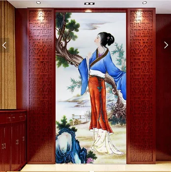 3d pozadine za sobu po mjeri freska kineski stil эстетизм drevna ljepota trijem s javnošću home dekor foto tapete za zidove 3 d