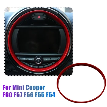 8,8 Inča Crvena Središnja Konzola Instrument Ploča Navigacijski Zaslon Poklopac Završni Dekorativni Prsten za Mini Cooper F60 F57 F56 F54 F55