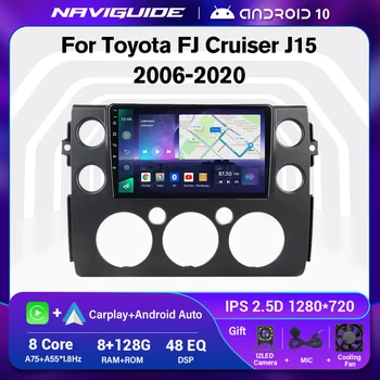 Android 10 Uređaj Za Toyota FJ Cruiser J15 2006-2020 Carplay Stereo Media Player, GPS Navigacija Авторадио Nema 2 Din-DVD