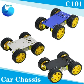 C101 4wd Pametan Robot Komplet 4/4 Kotača Podvozja Automobila/4WD Auto-Modul Kit TT Motor + 65 mm Kotača
