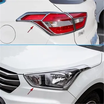 Kromirana ABS Poklopac Žarulje stražnjeg svjetla Poklopac Žarulje prednjeg svjetla Za Hyundai ix25 2014 2015 2016 Auto stil