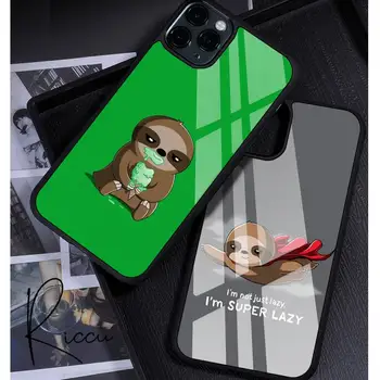 Lijenost slatka мультяшный torbica za telefon sa životinjama Gume za iPhone 12 11 Pro Max XS 8 7 6 6S Plus X 5S SE 2020 XR 12 Mini case