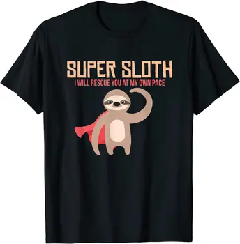 Majica Je Super Sloth Zabavna Majica Superhero Slow Animal Tee
