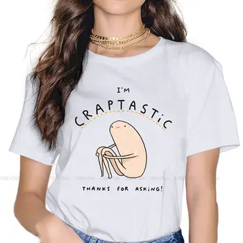 Meme Dizajn Za Žene t-Shirt Pošten Blob Craptastic Ženske Majice 5XL Grafički Kawaii Majice Dame Oversize Majica