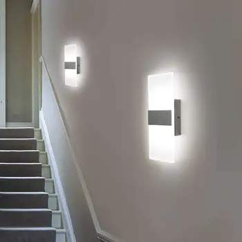 Moderne Zidne Lampe Led za Spavaće sobe, Dnevni boravak, Ljestve Ogledala, Lampe s Pravim Kutom, Akrilni Materijal, Zidne Lampe-Bra