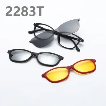 novi okvira za naočale s 3 zasunom na sunčanih naočala, okvira za žene, polarizirane leće UV400, gospodo retro, 3 + 1, okvira za naočale s tri klipovi
