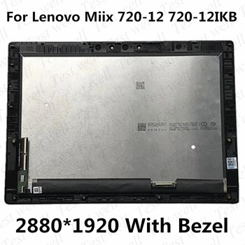 Originalni Za Lenovo Miix 720-12 720-12IKB Dodirni LCD zaslon U sklop zaslona 5D10M65391 B120YAN01.0 QHD 2880*1920