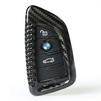 QHCP Torbica za ključeve od karbonskih vlakana za BMW 2 5 7 F45 G01 G30 G38 G11 G12 X1 F48 X2 F39 X5 M F15 F85 X6 F16 M-Sport M5 F90 6 serija