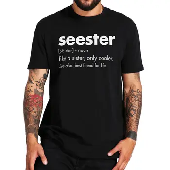 Seester Definition Zabavna Majica U stilu Geek S Grafičkim Слоганом, Majica, 100% Pamuk, Veličina EU, Majica, Poklon Za Sestre I Prijatelja