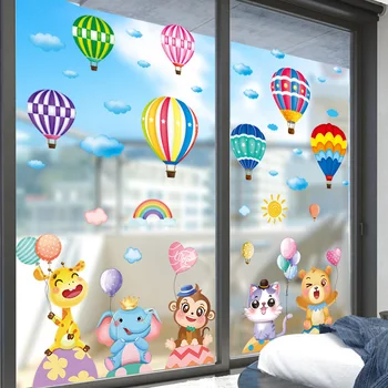 [SHIJUEHEZI] Crtani Životinje Naljepnice za Zid DIY Baloni Naljepnice za Zid za Dječje Sobe Dječje Sobe Dječje Uređenje Doma