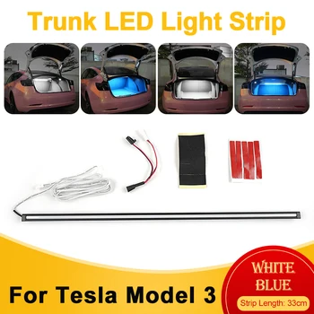 Za Model Tesla 3 2019-2021 33 CM led Lampa za Prtljažnika Modifikacija Fleksibilni Led Trake Rasvjeta Atmosferski Lampa dodatna Oprema za Interijer